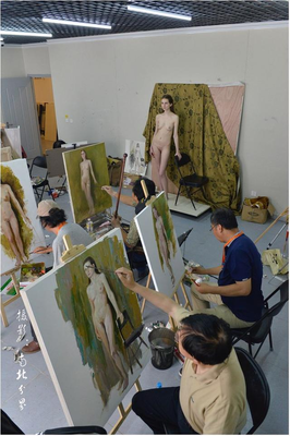 中国写生会第一期俄罗斯人体油画班精彩过程