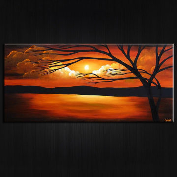 【丹凡义乌油画工厂手绘帆布画批发外贸油画热销风景SL089】义乌市丹凡油画厂 - 产品库