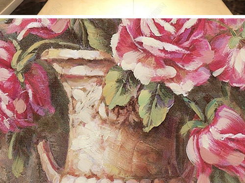 欧式欧美复古花瓶玄关背景墙油画 艺术与装饰的完美融合