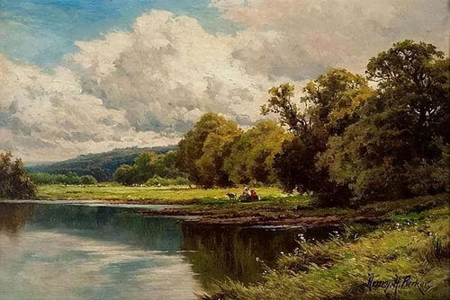 唯美壮丽的田园风景油画,美极了