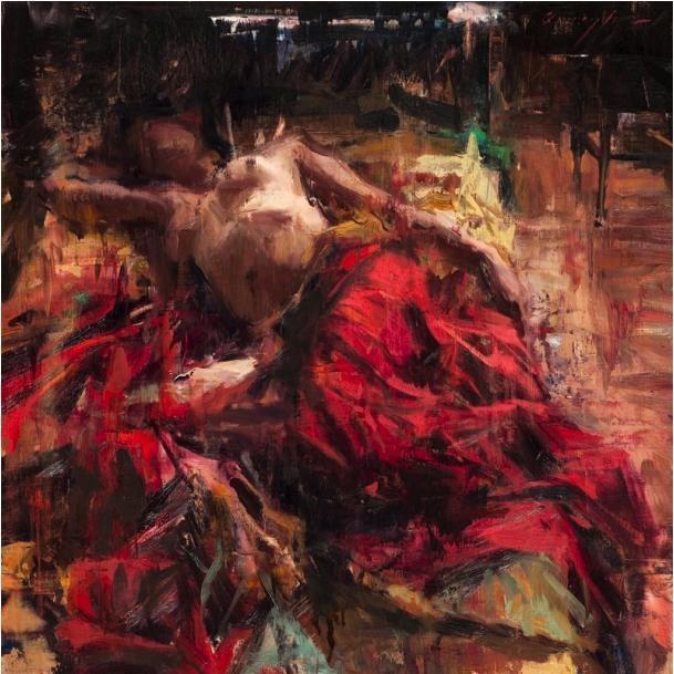 美籍画家何广曼妙的美女人体油画作品欣赏