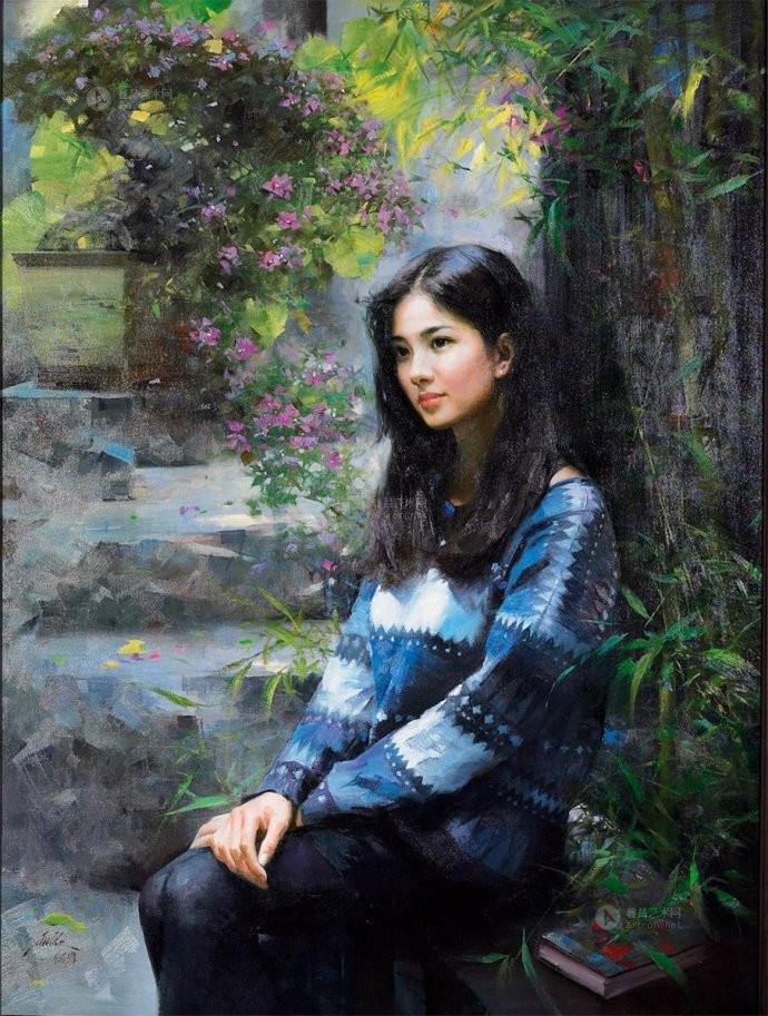 中国油画家何岸人物油画作品赏析