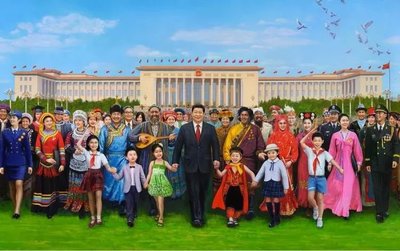 这幅油画长期挂在天安门城楼,它的作者带着原作来深圳了!
