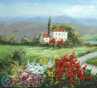 批发我家有画ART100-005无框装饰画 纯手绘油画的艺术与商业价值