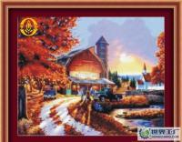 数字油画批发推荐 映阳秋暮60*80款式，质量好价格低