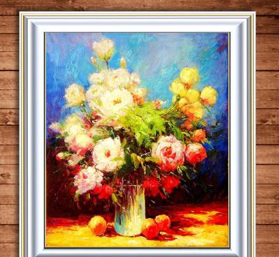 欧式抽象油画 复古客厅装饰的艺术选择